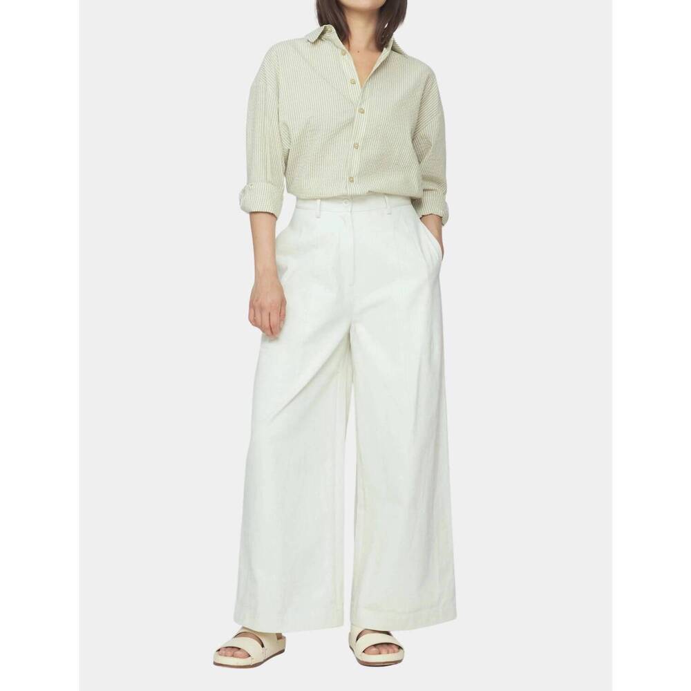 NEW 7115 BY SZEKI wide legged skate trousers in pearl white